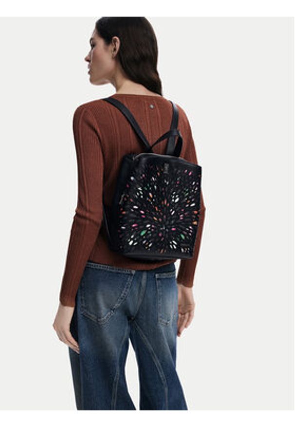 Desigual Plecak Blackwell Sumy 25SAKP25 Czarny. Kolor: czarny. Materiał: skóra