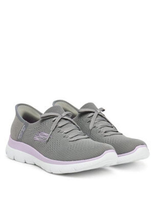 skechers - Skechers Sneakersy Summits-New Daily 150263/GYLV Szary. Kolor: szary. Materiał: materiał
