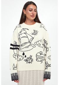 Pinko - Sweter damski wełniany Andros TWINSET. Materiał: wełna #5