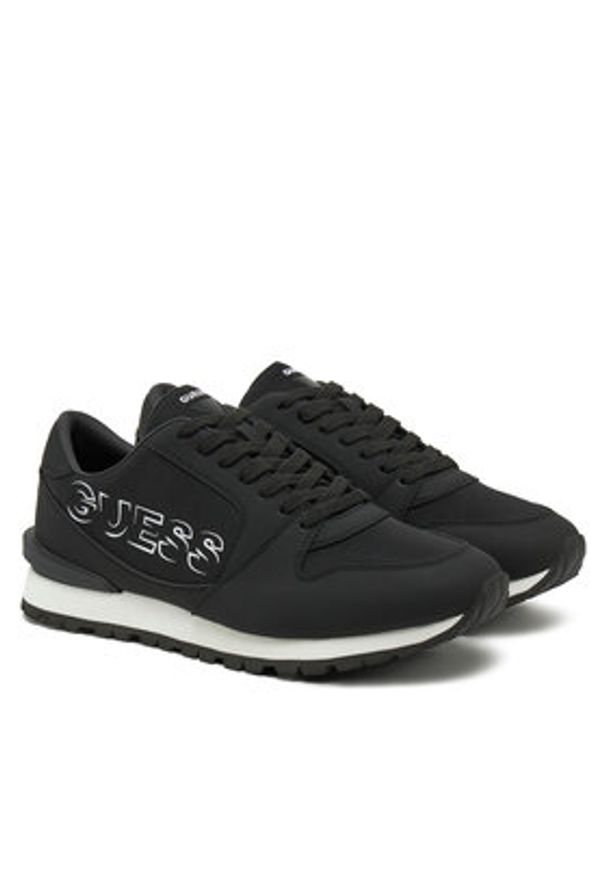 Guess Sneakersy FMPARO ELE12 Czarny. Kolor: czarny. Materiał: skóra