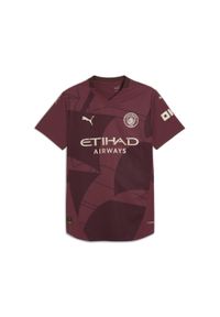 Puma - Męska koszulka Manchester City 24/25 PUMA Dark Jasper Red. Kolor: czerwony