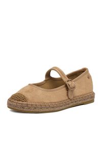 Roxy Espadryle CEO-WSS990-270 Beżowy ciemny. Kolor: beżowy. Materiał: materiał #8