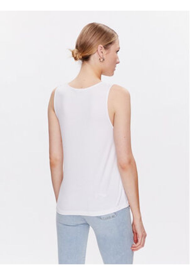 Liu Jo Beachwear Top VA3100 J5360 Biały Regular Fit. Kolor: biały. Materiał: wiskoza