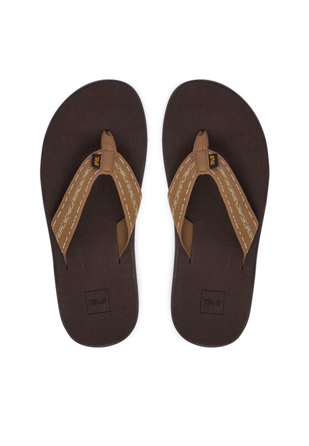 Teva Japonki Voya Flip 1019050 Brązowy. Kolor: brązowy. Materiał: materiał