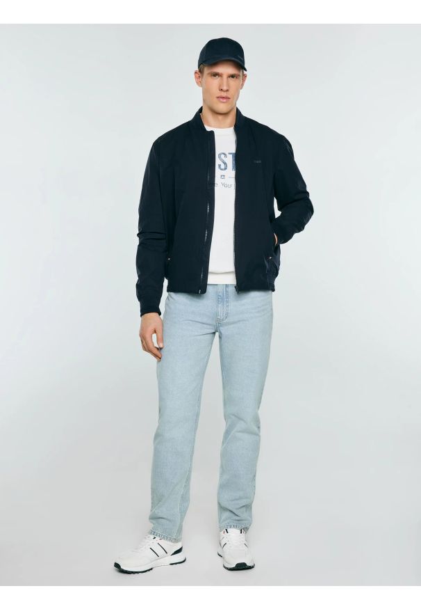 Big-Star - Sneakersy męskie białe RR174291 101. Okazja: na co dzień. Nosek buta: okrągły. Kolor: biały. Materiał: tkanina, jeans, syntetyk, materiał