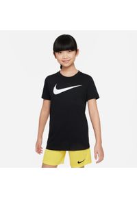 Koszulka z krótkim rękawem Nike CW6941 010 Czarny. Kolor: wielokolorowy, czarny. Materiał: bawełna, poliester. Długość rękawa: krótki rękaw. Długość: krótkie