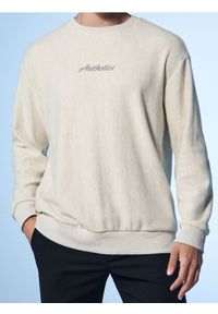 Sinsay - Bluza crewneck - kremowy. Kolor: kremowy