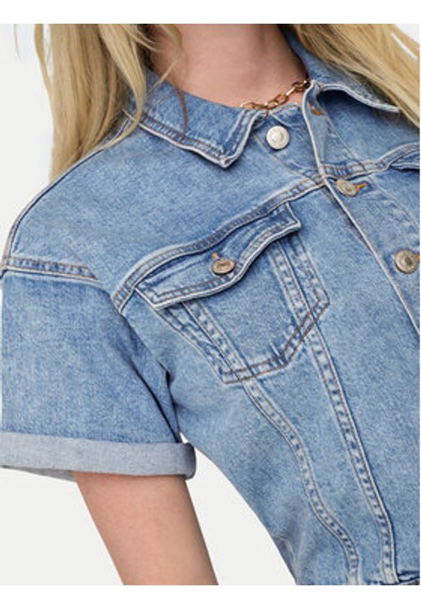 only - ONLY Kombinezon Castel 15344704 Niebieski Regular Fit. Kolor: niebieski. Materiał: bawełna