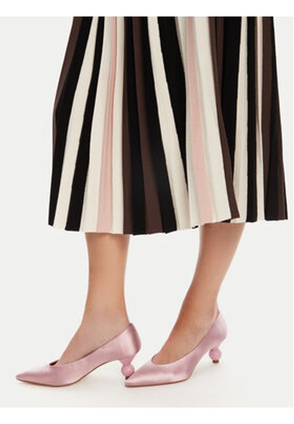 Weekend Max Mara Spódnica plisowana Pleiadi 2525306011 Brązowy Regular Fit. Kolor: brązowy. Materiał: wiskoza
