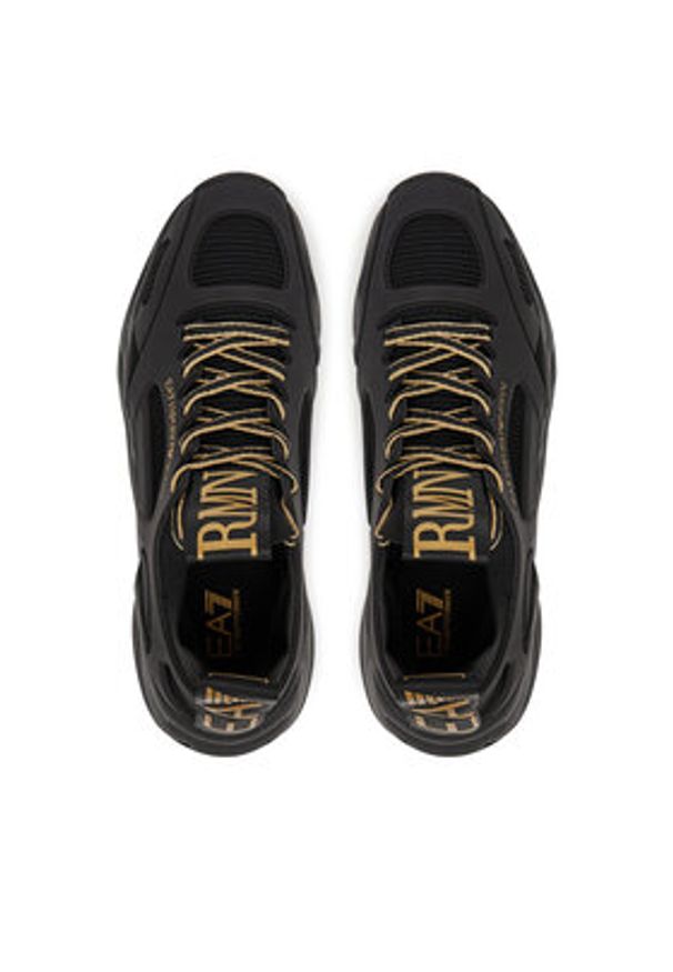 EA7 Emporio Armani Sneakersy X8X174 XK377 U106 Czarny. Kolor: czarny. Materiał: skóra