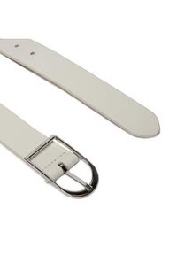 Calvin Klein Pasek Damski Centre Bridge Buckle Belt 3.0 K60K611920 Biały. Kolor: biały. Materiał: skóra