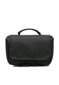 Rains Kosmetyczka Texel Wash Bag W1 16310 Czarny. Kolor: czarny. Materiał: materiał #1
