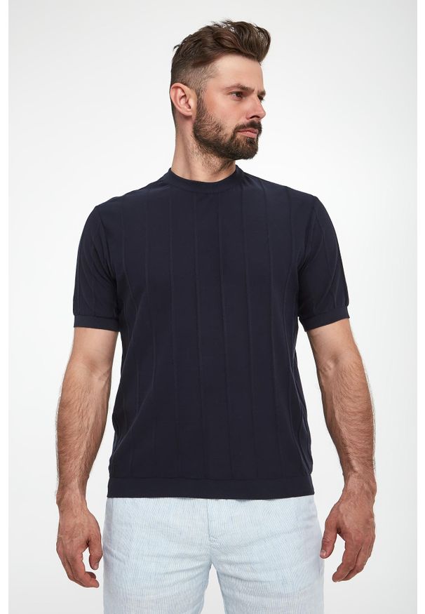 PAUL & SHARK - Sweter męski z krótkim rękawem PAUL&SHARK. Długość rękawa: krótki rękaw. Długość: krótkie