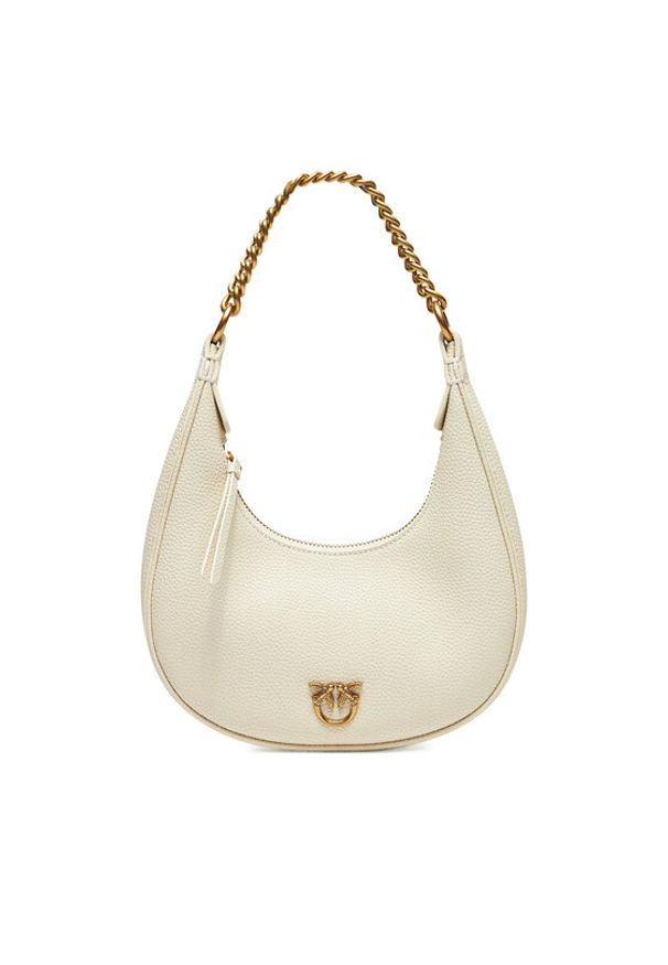 Pinko - PINKO Torebka Brioche Hobo Mini AI 24-25 PLTT 101433 A29Q Écru. Materiał: skórzane