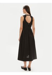 TwinSet - TWINSET Sukienka letnia 241TT2280 Czarny Regular Fit. Kolor: czarny. Materiał: bawełna. Sezon: lato #5
