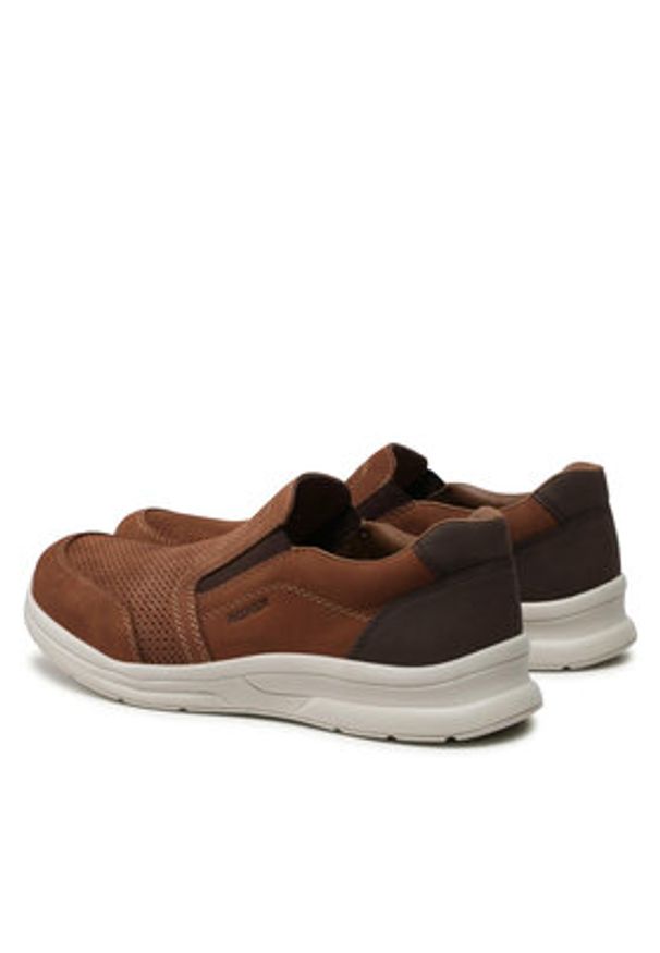 Rieker Półbuty 14853-24 Brązowy. Kolor: brązowy. Materiał: nubuk, skóra