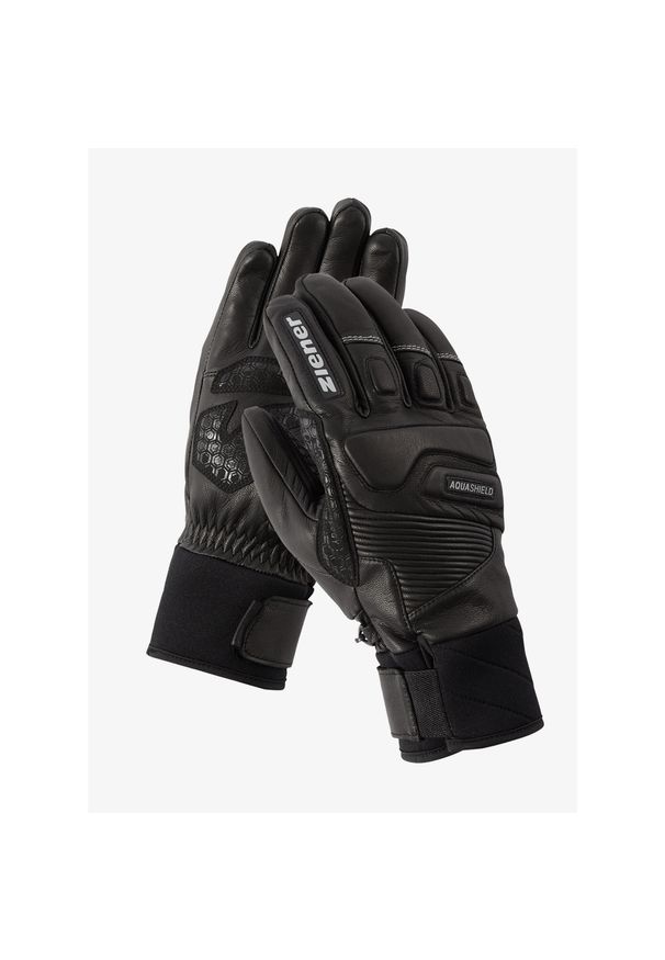 Rękawice narciarskie Ziener Gisor AS. Kolor: czarny. Sezon: zima. Sport: narciarstwo