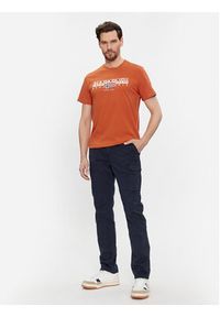 Napapijri T-Shirt S-Aylmer NP0A4HTO Pomarańczowy Regular Fit. Kolor: pomarańczowy. Materiał: bawełna #3