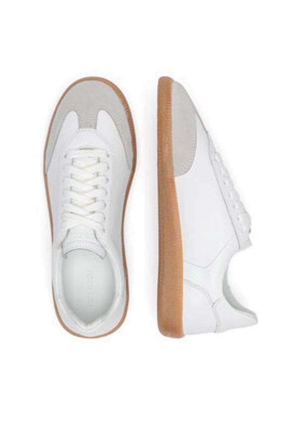 Gino Rossi Sneakersy TESSA-01W1 Biały. Kolor: biały. Materiał: skóra