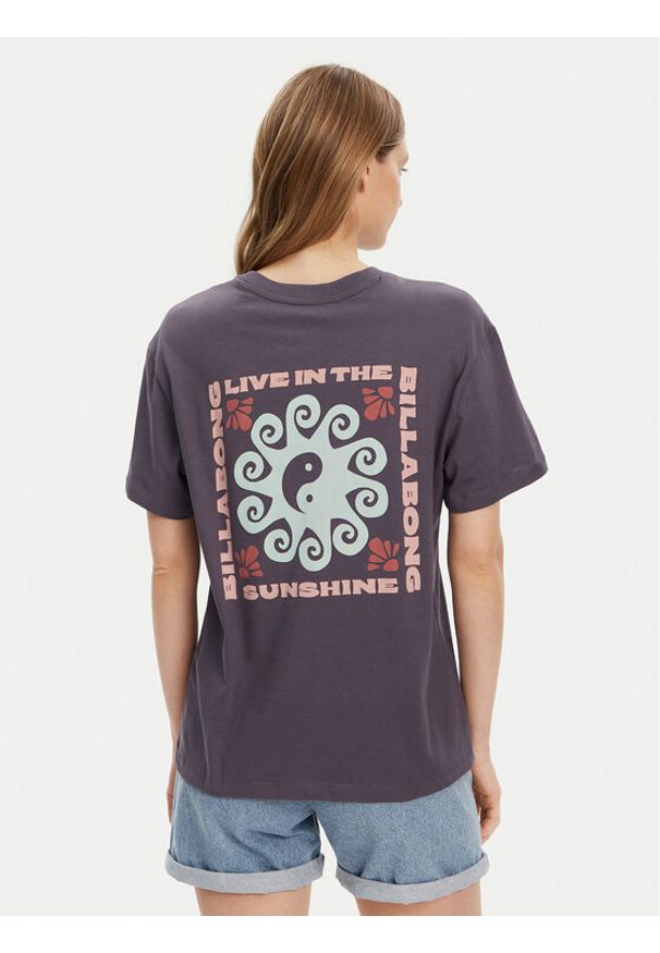 Billabong T-Shirt EBJZT00432-KRB0 Granatowy Regular Fit. Kolor: niebieski. Materiał: bawełna