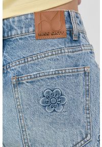 Miss Sixty szorty jeansowe damskie kolor fioletowy wzorzyste high waist. Stan: podwyższony. Kolor: fioletowy. Materiał: jeans #4