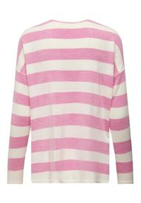 only - ONLY Sweter 15219642 Różowy Regular Fit. Kolor: różowy. Materiał: syntetyk #5