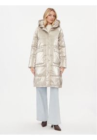 Rinascimento Kurtka zimowa CFC0113544003 Beżowy Slim Fit. Kolor: beżowy. Materiał: syntetyk. Sezon: zima #1