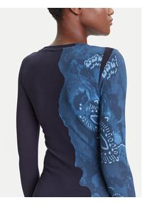 Desigual Sukienka codzienna Limbani 25WWVK31 Granatowy Slim Fit. Okazja: na co dzień. Kolor: niebieski. Materiał: wiskoza. Typ sukienki: proste. Styl: casual #5