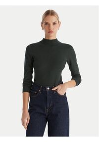 ACCESS FASHION Golf 54-8074 Zielony Slim Fit. Typ kołnierza: golf. Kolor: zielony. Materiał: wiskoza #1