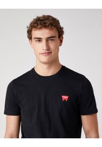 Wrangler - MĘSKI T-SHIRT WRANGLER SS SIGN OFF TEE BLACK W7C07D301