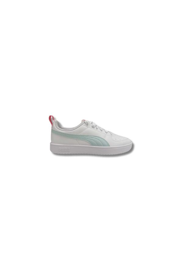 Buty dla dzieci Puma Rickie białe. Okazja: na spacer, na uczelnię. Kolor: zielony, biały, różowy, wielokolorowy. Sport: turystyka piesza