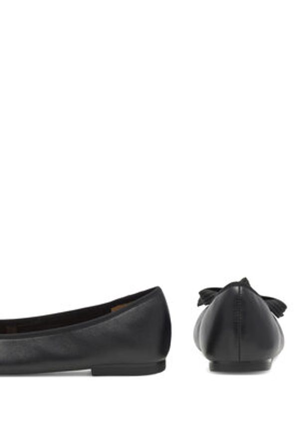Gino Rossi Baleriny COZY-HS001-1-2 Czarny. Kolor: czarny. Materiał: skóra