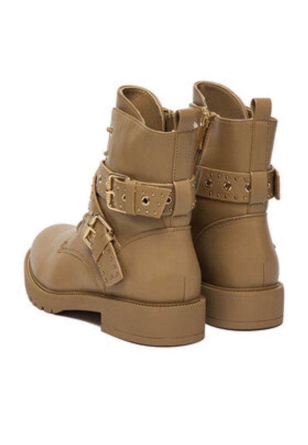 DeeZee Trzewiki 15161-1-BEIGE PU Beżowy. Kolor: beżowy. Materiał: materiał