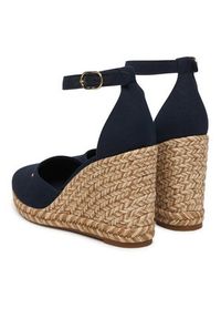 TOMMY HILFIGER - Tommy Hilfiger Espadryle Wedge FW0FW09225 Granatowy. Kolor: niebieski. Materiał: materiał #3