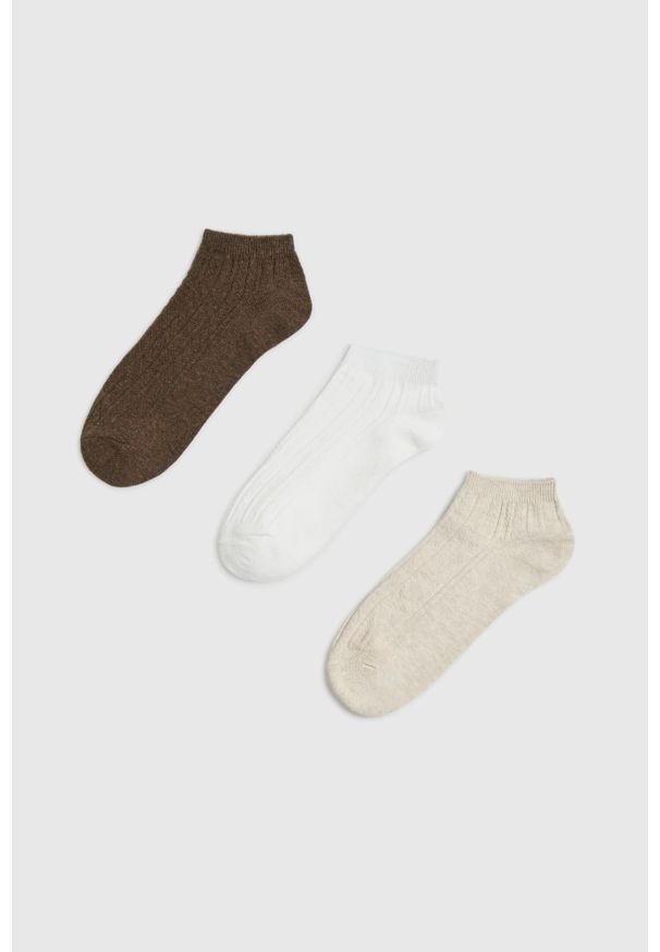 MOODO - Skarpety 3-pack. Materiał: bawełna, poliester, elastan