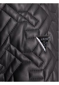 Guess Kurtka skórzana M5BL2E W1050 Czarny Regular Fit. Kolor: czarny. Materiał: skóra