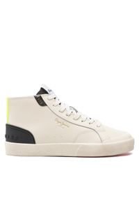 Pepe Jeans Sneakersy Kenton Vintage Boot PLS31408 Biały. Kolor: biały. Materiał: skóra