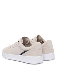 TOMMY HILFIGER - Tommy Hilfiger Sneakersy Th Court Premium Suede FM0FM05880 Beżowy jasny. Kolor: beżowy. Materiał: skóra, zamsz #5