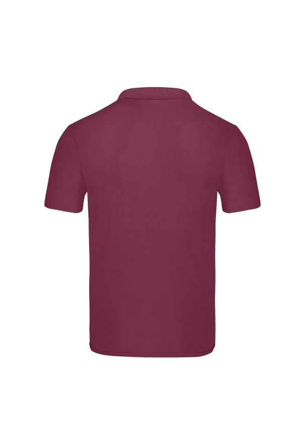 FRUIT OF THE LOOM - Męska Oryginalna Koszulka Polo. Typ kołnierza: polo. Kolor: czerwony, wielokolorowy, brązowy