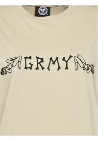 Grimey T-Shirt GA689 Beżowy Urban Fit. Kolor: beżowy. Materiał: bawełna #6