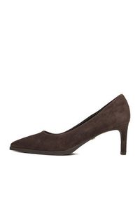 Gino Rossi - GINO ROSSI Szpilki EO-INTI-2635-1 Brązowy. Kolor: brązowy. Materiał: zamsz, skóra. Obcas: na szpilce #5