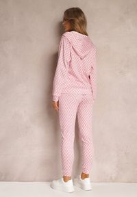 Renee - Jasnoróżowy 2-cześciowy Komplet Dresowy z Bluzą i Spodnia Analina. Kolor: różowy. Materiał: dresówka #2