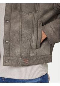 Guess Kurtka z imitacji skóry M5BL0I W2500 Brązowy Regular Fit. Kolor: brązowy. Materiał: skóra #6