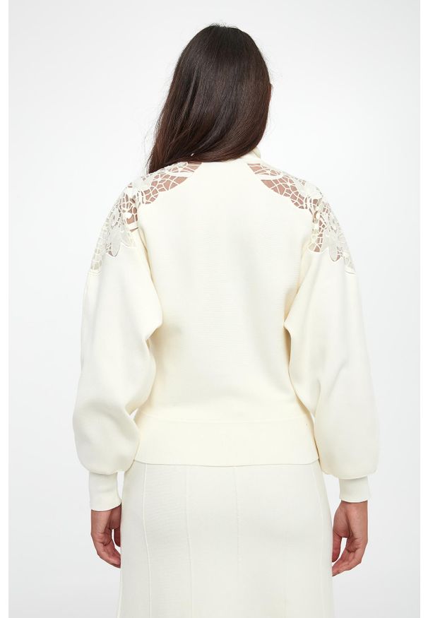 Twinset Milano - Sweter damski zapinany na zamek TWINSET