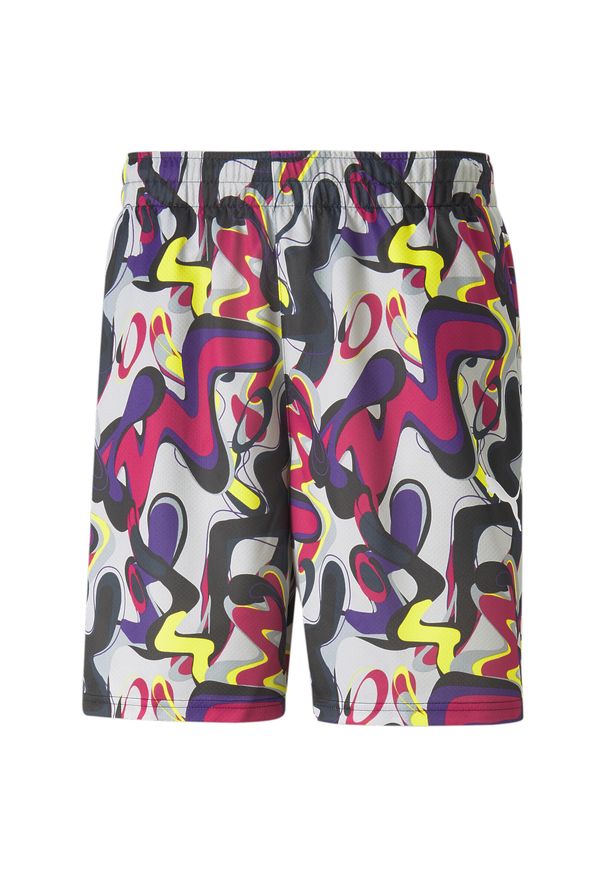 Krótki Mężczyzna Puma Neymar Creativity żółty. Kolor: wielokolorowy, szary, żółty. Długość: krótkie. Sport: piłka nożna