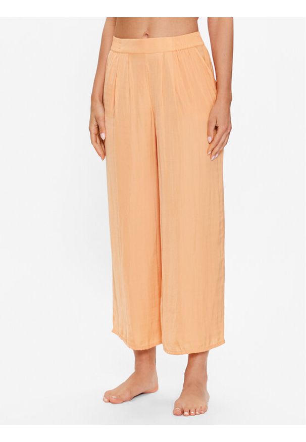 Etam Spodnie piżamowe 6538054 Pomarańczowy Relaxed Fit. Kolor: pomarańczowy. Materiał: syntetyk