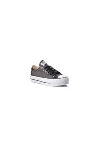 Trampki Converse Ctas Lift Clean Ox, Kobiety. Kolor: czarny. Materiał: skóra, materiał