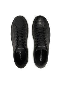 Emporio Armani Sneakersy X4X670 XD432 00002 Czarny. Kolor: czarny. Materiał: skóra #3