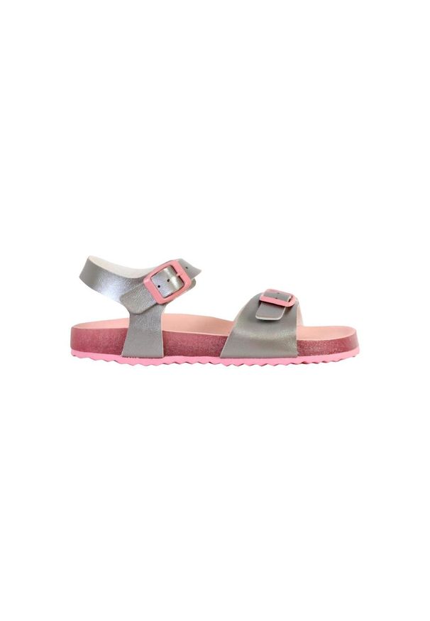 Sandały Geox Model J Adriel Girl Kolor Szary. Kolor: różowy. Materiał: tkanina. Sezon: lato