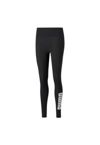 Puma - Damskie Legginsy Z Logo Power. Kolor: czarny